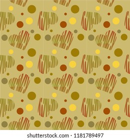 Pattern with hearts and roses for the wedding, birthday and the holy valentine