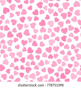 Pattern of hearts. Seamless background. Hearts illustration.