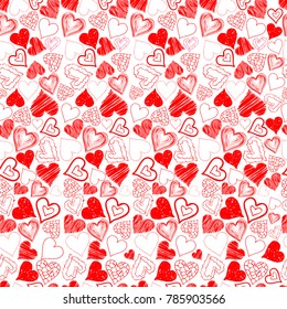 Pattern of hearts for St. Valentine's Day.