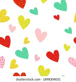 A pattern with hearts is suitable for any event