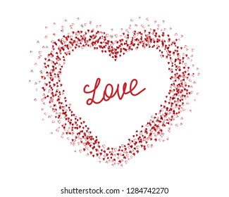 Pattern with hearts. Valentine's day background. Love.Vector illustration