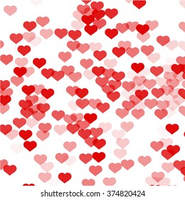 Pattern with hearts. Valentines Day background