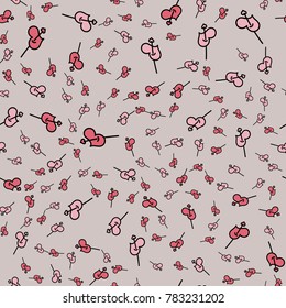 Pattern with hearts valentines day background. Hearts seamless pattern background, ideal for celebrations, wedding invitation, mothers day and valentines day. 