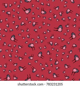 Pattern with hearts valentines day background. Hearts seamless pattern background, ideal for celebrations, wedding invitation, mothers day and valentines day. 