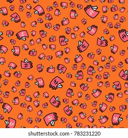 Pattern with hearts valentines day background. Hearts seamless pattern background, ideal for celebrations, wedding invitation, mothers day and valentines day. 