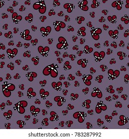 Pattern with hearts valentines day background. Hearts seamless pattern background, ideal for celebrations, wedding invitation, mothers day and valentines day. 