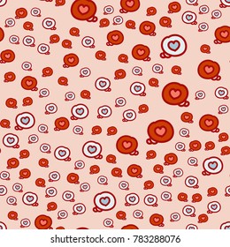 Pattern with hearts valentines day background. Hearts seamless pattern background, ideal for celebrations, wedding invitation, mothers day and valentines day. 