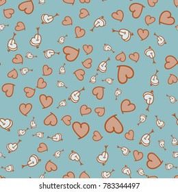 Pattern with hearts valentines day background. Hearts seamless pattern background, ideal for celebrations, wedding invitation, mothers day and valentines day. 