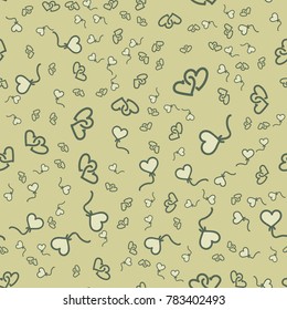 Pattern with hearts valentines day background. Hearts seamless pattern background, ideal for celebrations, wedding invitation, mothers day and valentines day. 