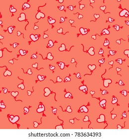 Pattern with hearts valentines day background. Hearts seamless pattern background, ideal for celebrations, wedding invitation, mothers day and valentines day. 