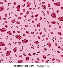 Pattern with hearts valentines day background. Hearts seamless pattern background, ideal for celebrations, wedding invitation, mothers day and valentines day. 