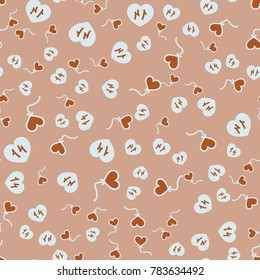 Pattern with hearts valentines day background. Hearts seamless pattern background, ideal for celebrations, wedding invitation, mothers day and valentines day. 