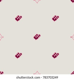 Pattern with hearts valentines day background. Hearts seamless pattern background, ideal for celebrations, wedding invitation, mothers day and valentines day. 