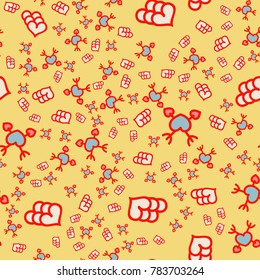 Pattern with hearts valentines day background. Hearts seamless pattern background, ideal for celebrations, wedding invitation, mothers day and valentines day. 