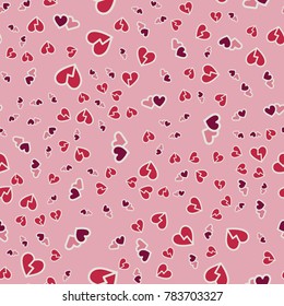 Pattern with hearts valentines day background. Hearts seamless pattern background, ideal for celebrations, wedding invitation, mothers day and valentines day. 