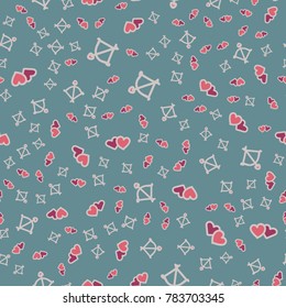 Pattern with hearts valentines day background. Hearts seamless pattern background, ideal for celebrations, wedding invitation, mothers day and valentines day. 