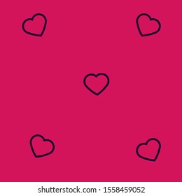 
Pattern with hearts for Valentine's day. Stock vector illustration.