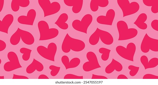 Pattern with hearts for Valentine's day, a symbol of love