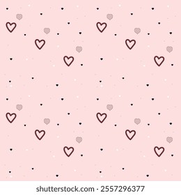 Pattern with hearts for Valentine's Day.Love background .
