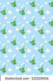 pattern with Hellebore Christmas Rose with buds. Helleborus Flowers. White yellow flowers with green leaves foliage. Vector design illustration. 