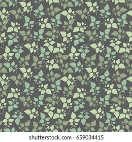 Pattern of herbs. Vector illustration