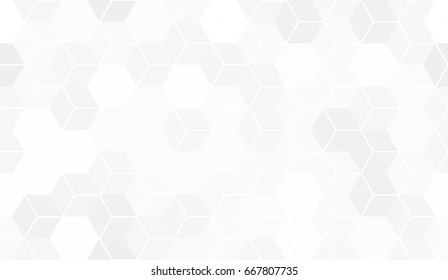 Pattern Hexagon Cells White Seamless Background Stock Vector (Royalty ...