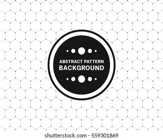 pattern hexagonal connected line vector illustration design