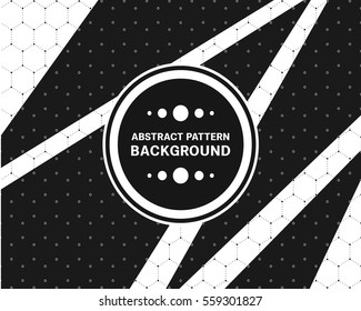 Pattern hexagonal random shape vector illustration design