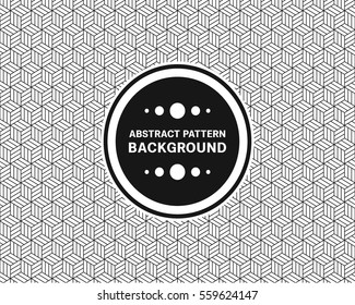 Pattern hexagonal striped traditional vector illustration