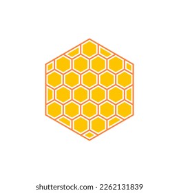 pattern hexagonal vector illustration isolated on white background.