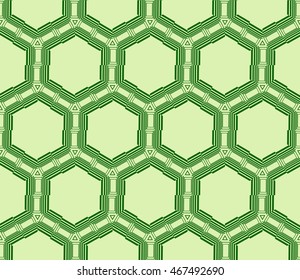 pattern of hexagons. vector illustration. green. for design, wallpaper, graphic arts, presentations