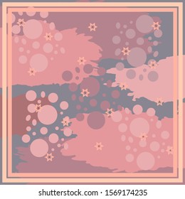 Pattern of hijab motif design with abstract design. pastel color. Silk scarf pattern vector design inspiration