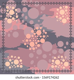 Pattern of hijab motif design with abstract design. pastel color. Silk scarf pattern vector design inspiration