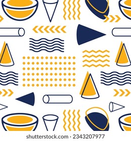 Pattern Hipster Abstract. Form Geometric Line Shapes. fashion style seamless background.
