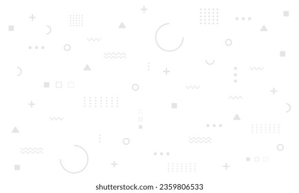 Resumen del patrón Hipster. Formas de línea geométrica. estilo de moda fondo sin fisuras, banner, afiche.Ilustración Negro - Diseño vectorial blanco