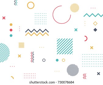 Pattern Hipster  Abstract. Form Geometric Line Shapes. fashion style seamless background. - Shutterstock ID 730078684