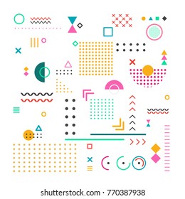 Pattern hipster abstract vector illustration. Form geometric line shapes. Fashion style design concept.