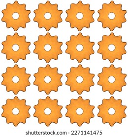 Patrón galleta casera de diferente gusto en bizcocho pastelero, galleta patrón consisten en la galleta de la comida colectable natural sabrosa bizcocho de pastelería accesorio, bizcocho patrón desde galletas dulces hasta el desayuno