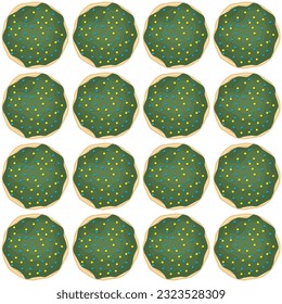 Patrón galleta casera de diferente gusto en bizcocho pastelero, galleta patrón consisten en la galleta de la comida colectable natural sabrosa bizcocho de pastelería accesorio, bizcocho patrón desde galletas dulces hasta el desayuno