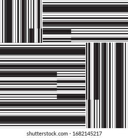 pattern with horizontal and vertical black bands