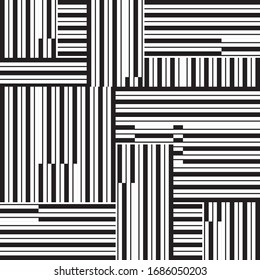 pattern with horizontal and vertical black bands