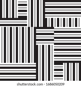 pattern with horizontal and vertical black bands