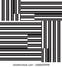 pattern with horizontal and vertical black bands
