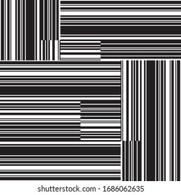 pattern with horizontal and vertical black lines