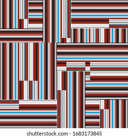 pattern with horizontal and vertical colored bands