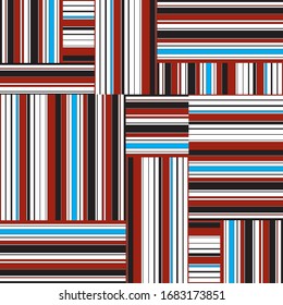 pattern with horizontal and vertical colored bands