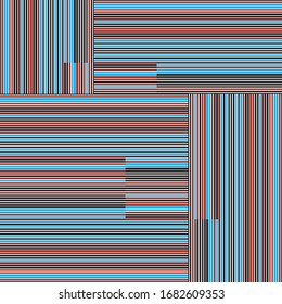 pattern with horizontal and vertical colored lines