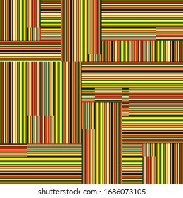 pattern with horizontal and vertical colored lines