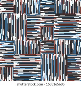 pattern with horizontal and vertical colored segments