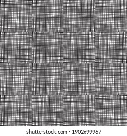 pattern with horizontal and vertical hand made black segments